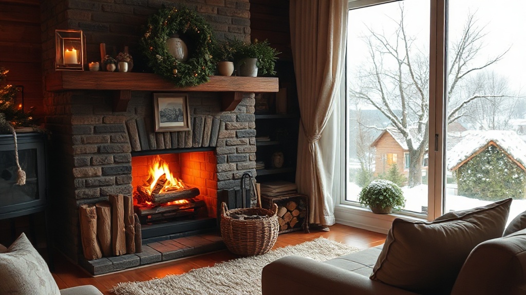 Cozy home interior with comfortable heating