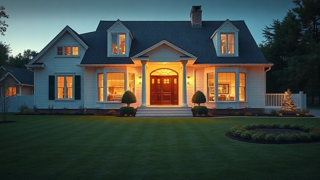 Modern home with new energy-efficient HVAC system