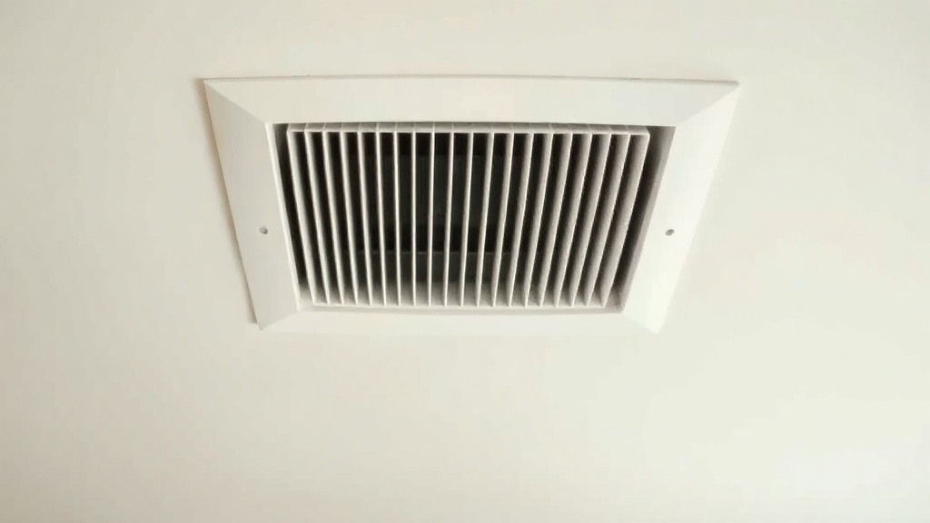 Clean HVAC air vent in modern home